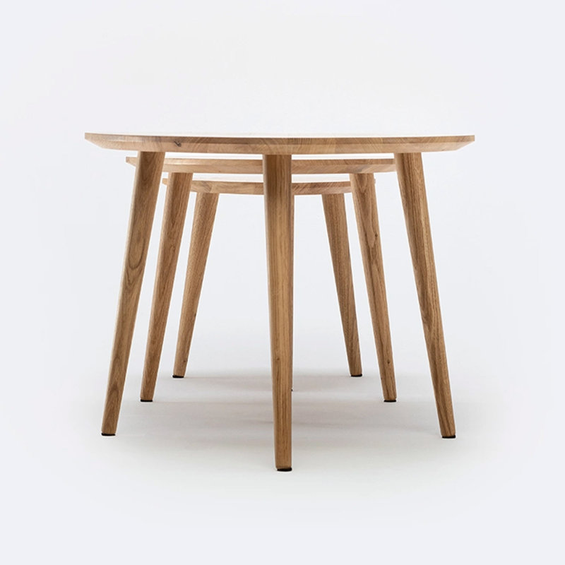 Salma Solid Wood Three Leg Coffee Table