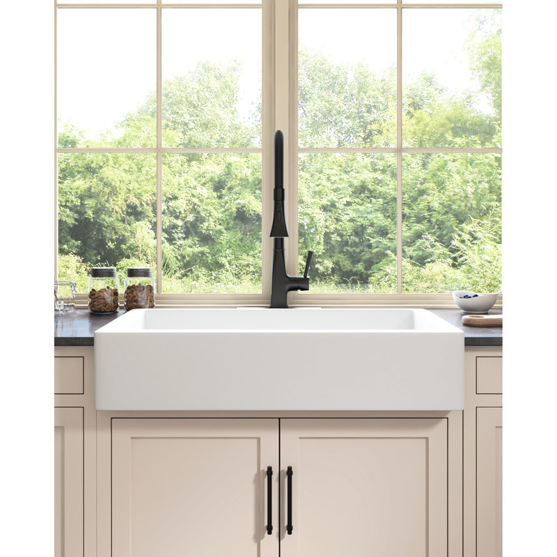 Pull Down Faucet For Kitchen, Matte Black Stainless Steel, Rust- Surface Treatment, 360 Rotating Nozzle Easy Water Supply Repellent Surface,