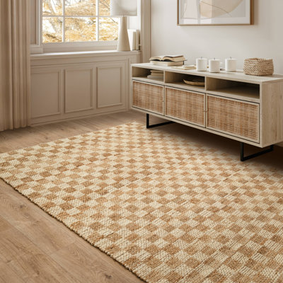 Merrisa Jute Checker Area Rug