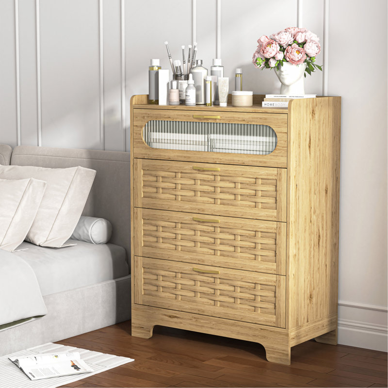 Commode 4 tiroirs en bois