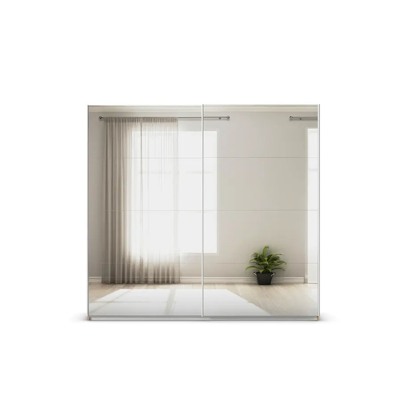 Caracas 3 Door Sliding Wardrobe, 210cm H x 226cm W x 62cm D, Oak Artisan, Premium