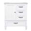 Meuble-lavabo avec lavabo, armoire de salle de bain avec porte et trois tiroirs, armoire d'appoint-1379814642