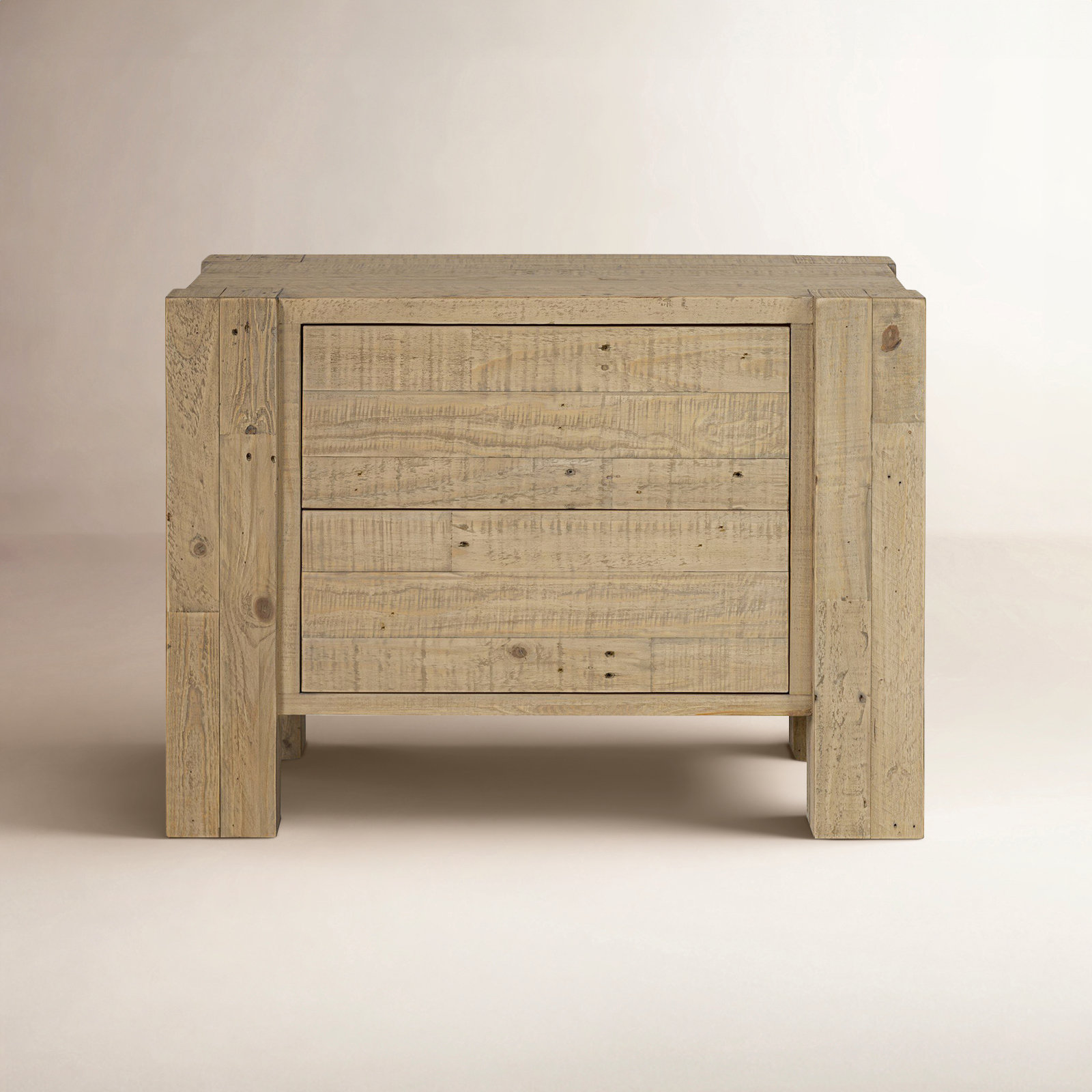 Finnian Nightstand-Light Blonde Pine, Light Blonde Pine