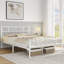 Modern Metal Bed Frame with Cross-design Headboard & Footboard-230473510-230473508
