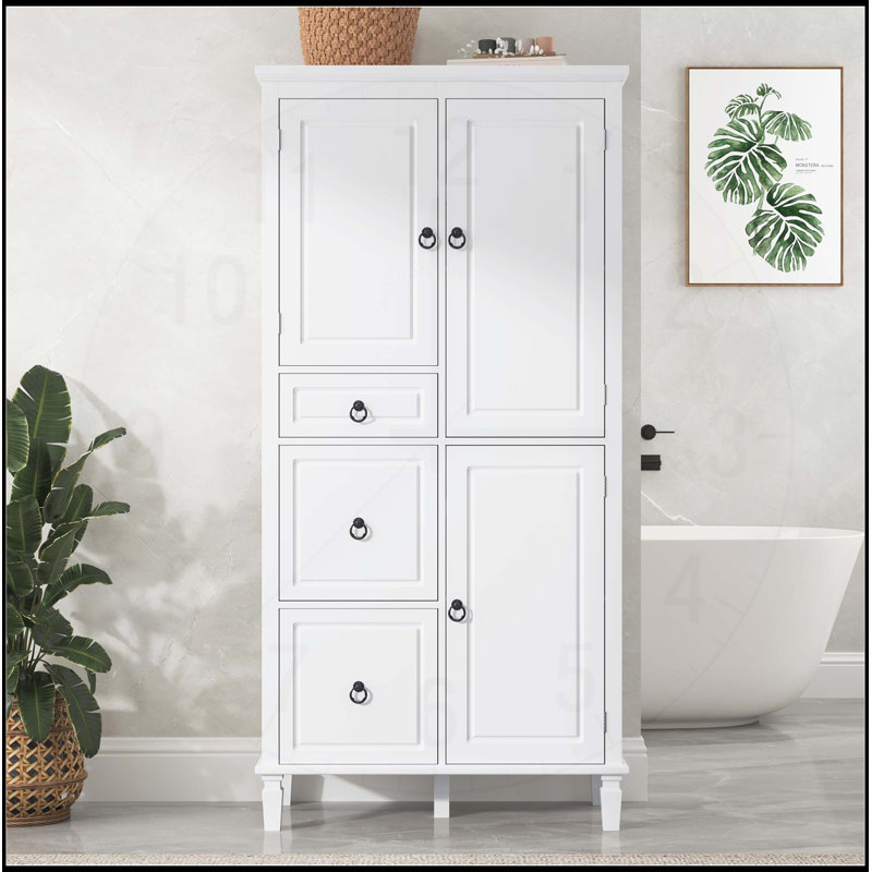 Versatile Multi-Functional Storage Cabinet With Adjustable Shelves And Multiple Compartments For Various Spaces