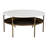 Coffee Table White & Brass