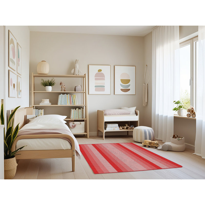 Tapis rose / gris Avera, Rectangle 4 pi x 6 pi