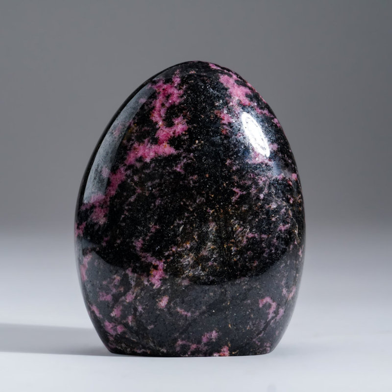 Polished Imperial Rhodonite Freeform from Madagascar (2.3 Lbs)