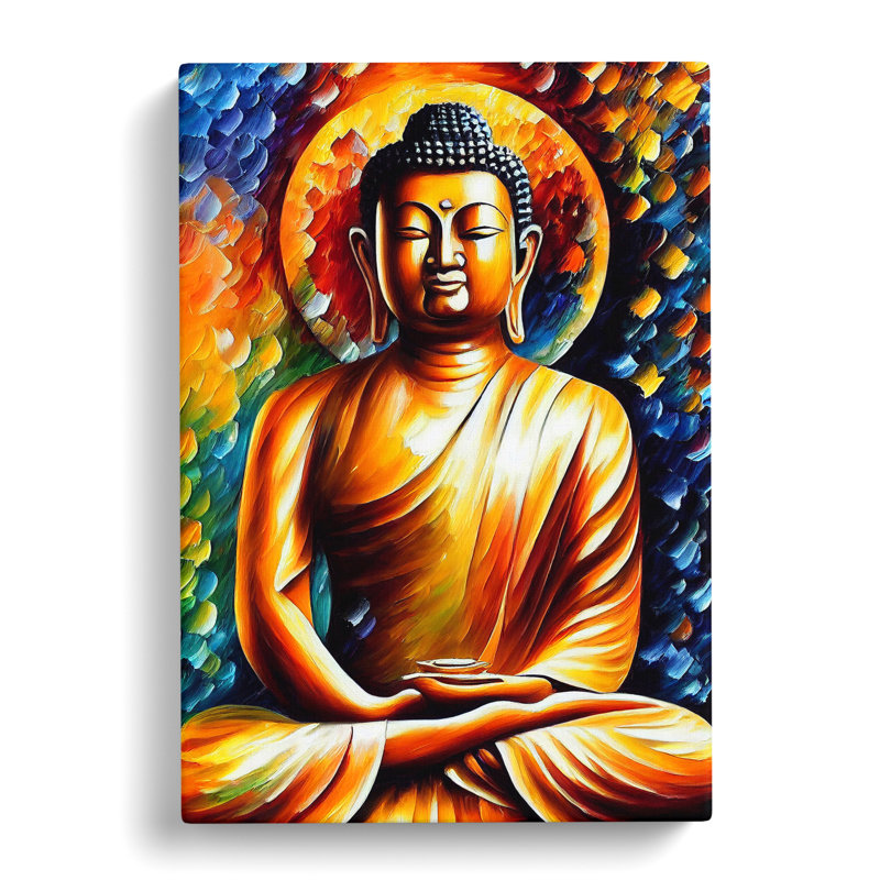 View Of Buddha No.3 - Wrapped Canvas, 76cm H x 50cm W x 3cm D