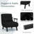 Single 25.5 " Upholstered Futon Chair-1373145780