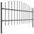 Aaliya Black Metal Yard/Privacy Fence with 2 Panel(s) Included