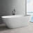 Forma 67'' Freestanding Tub Solid Surface Freestanding Soaking Bathtub-106894590