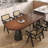 6 - Person Solid Wood Solid Wood Top Three Leg Dining Set-98456874