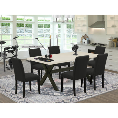 6 - Person Acacia Solid Wood Dining Set