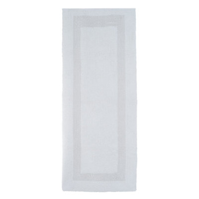 PureComfort Reversible Cotton Bath Rug - White, 24x60