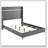 Malcolm Grey Upholstered Queen Wingback Bed