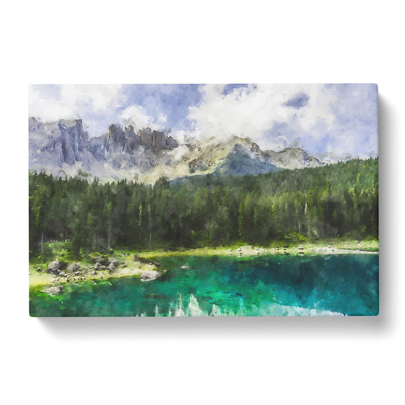 Cerezza Lake in Italy - Wrapped Canvas, 35cm H x 50cm W x 3cm D