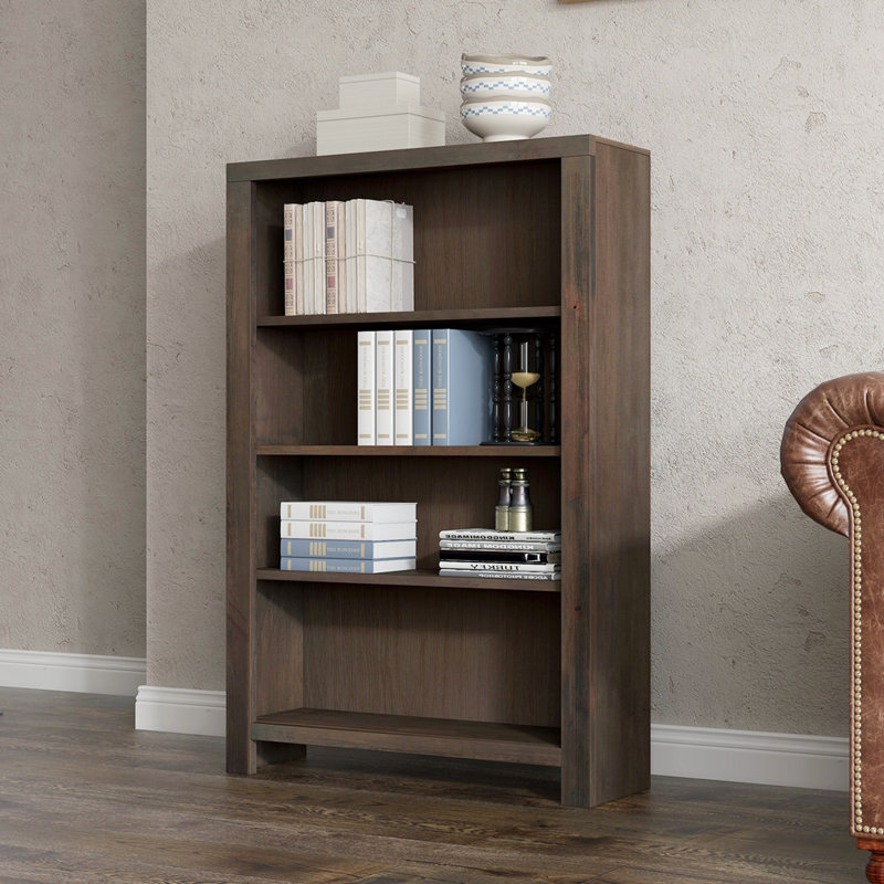 Columbia Bookcase, (4 Shelves) 48"H x 32"W x 10"D, Brown