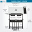 Ensemble de table à dessin et de chaises à hauteur réglable Crase