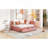 Full Size Upholstered Daybed With 2 Storage Drawers Sofa Bed Frame No Box Spring Needed, Linen Fabric (Pink)-902604339