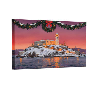 Guirlande de Noël, ensemble de 3 impressions sur toile