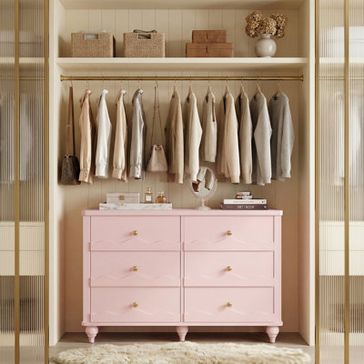 Commode 43,3 po avec tiroirs en bois Abson