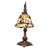 20" High Begonia Bridge Arm Table Lamp