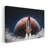 Spaceship in the Outer Space on The Orbit of Mars Planet - Canvas Print Wall Art-80841857
