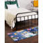 Tapis bleu / gris / jaune / vert / rose Corderro-1270273624