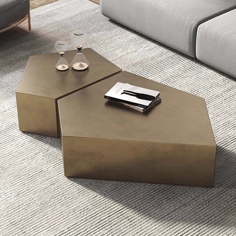 Nordic-style metal coffee table