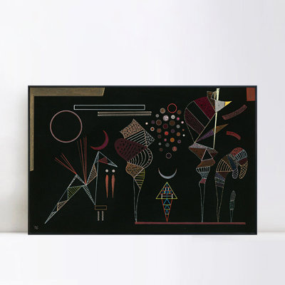 Reproduction d'art giclée sur toile encadrée ETUDE POUR Contrastes Reduits par Wassily Kandinsky Wall Art Living Office Home Decorations