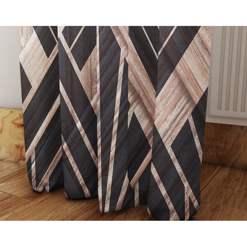 Paire de rideaux Art Deco, L 20 po x L 61 po