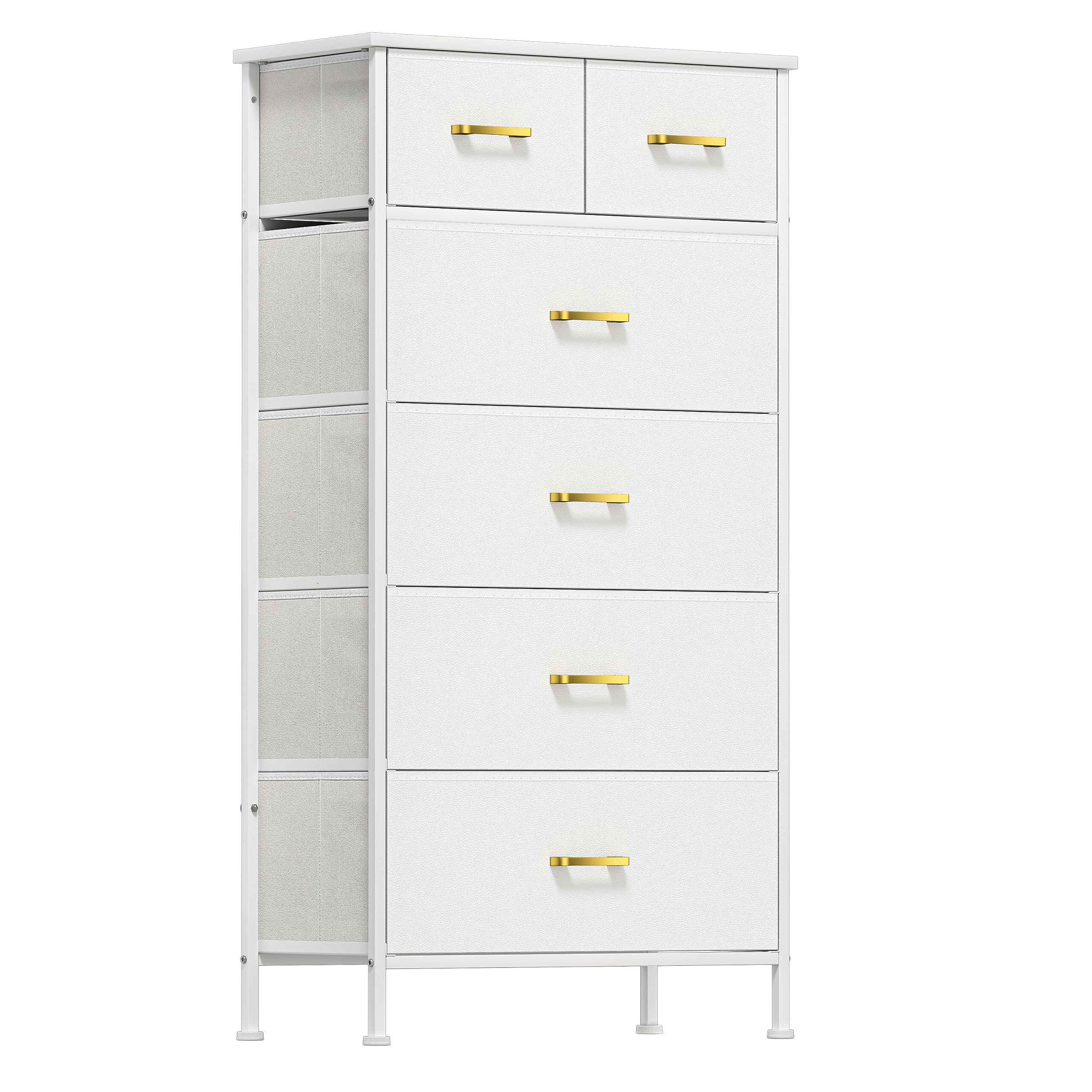 Mercer41 Tall Dresser for Bedroom with 6 Fabric Drawers Closet ...