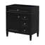 Armoire de rangement moderne pour salle de bain avec rangement spacieux et tiroir basculant