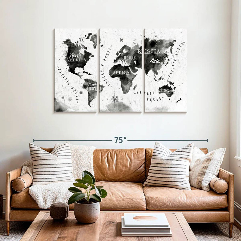 Aliaz Map, 36" H x 57" W