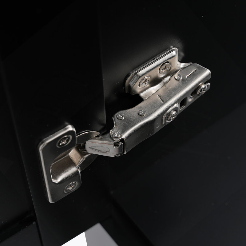 Meuble-lavabo noir 36 po (lavabo non inclus)