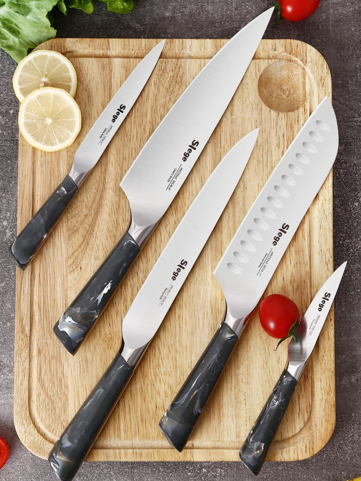 7pcs Kitchen Block Knife Set High Carbon Stainless Steel Chef knife set w  Block
