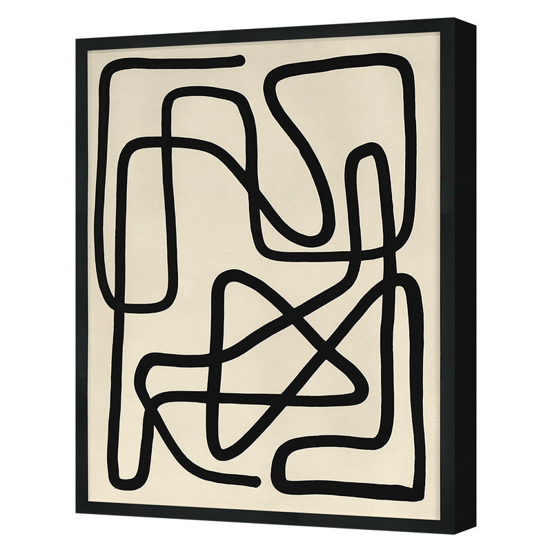 Smooth Moves 1 Print by Kyle Goderwis, 30" H x 22" W x 2.13" D, Black