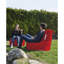 Fauteuil à billes Premium, rouge | 100% polyester imperméable, 27,6 po x 31,5 po x 13,8 po | 100% perle de polystyrène, système de fermeture à glissière caché | Capacité de poids maximale: 440 lb | Idéal pour la détente et le divertissement en plein air-674263933