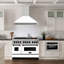 48" ZLINE Autograph Edition Fingerprint Resistant Stainless Steel Range Hood with White Matte Shell-738770870