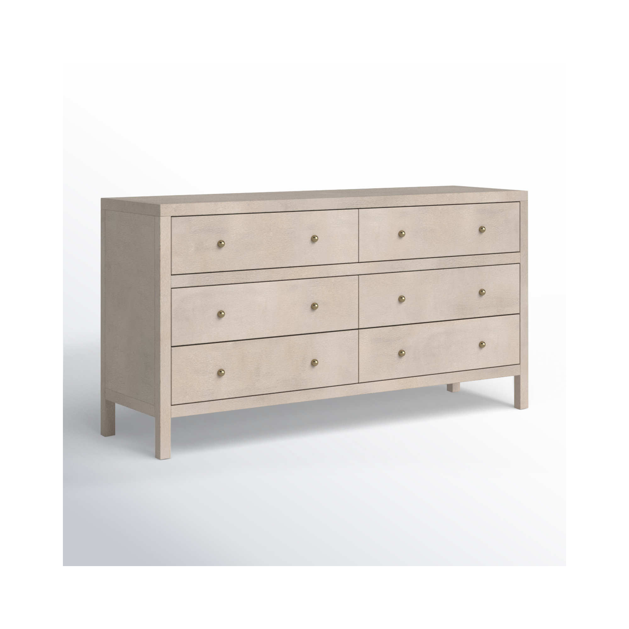 Celine 6-Drawer Dresser, Antique Taupe