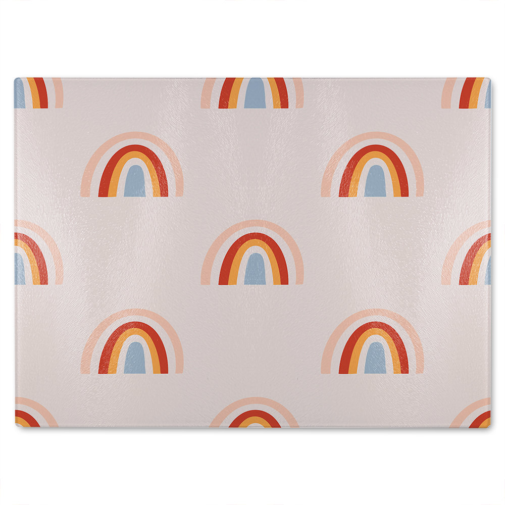 Bohemianl Ethnic Pattern Glass Chopping Board