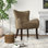 Amanada Upholstered Wingback Chair
