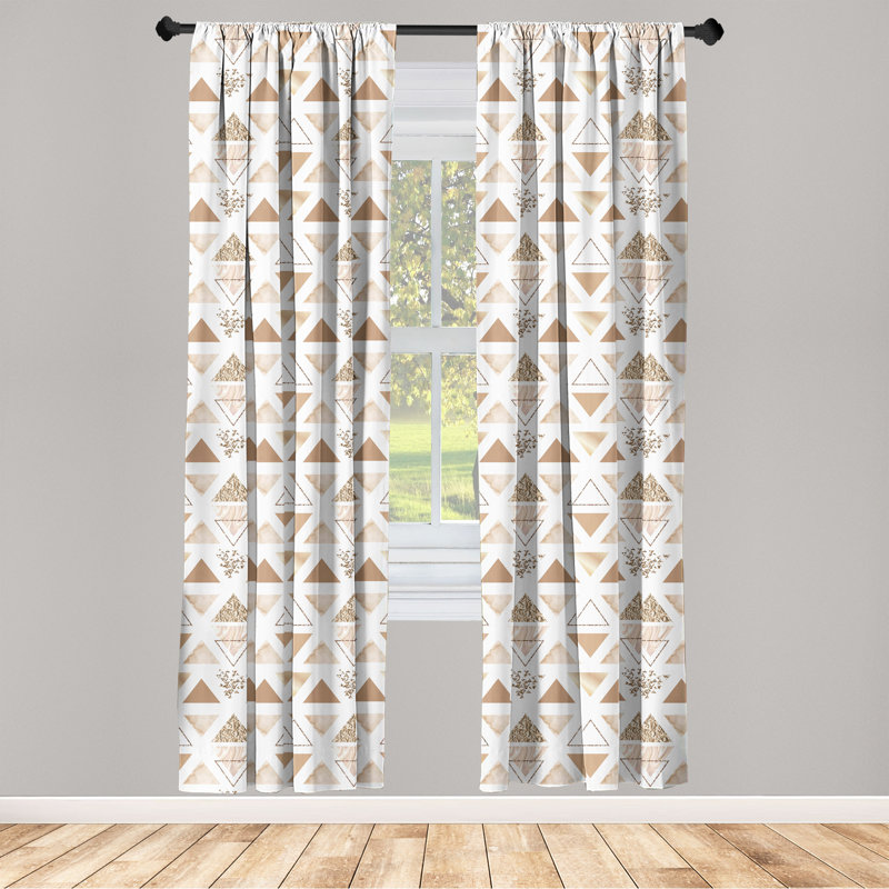 Semi Sheer Curtain Pair, 28" W x 63" L