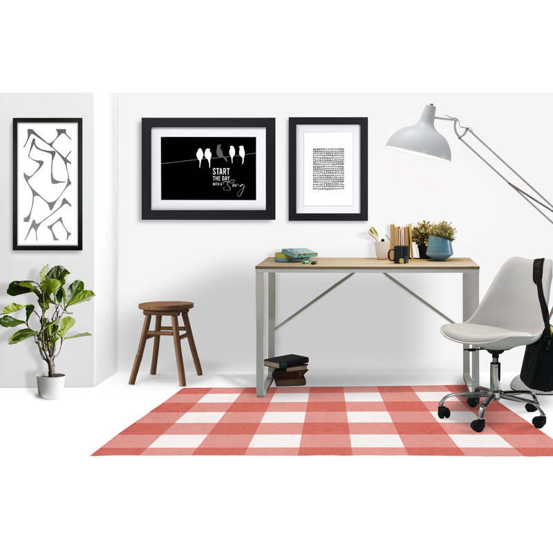 Tapis de chaise rectangulaire Chico, L 36 po x L 60 po, Corail