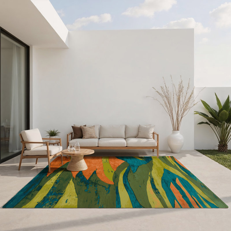 Canyon Dreams Indoor And Outdoor Area Rug, Rectangle 4' x 6'
