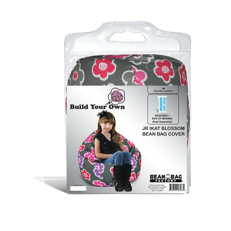 Housses pour fauteuil à billes en polycoton BBF Jr, Polyester gris, H 22 po x l 21 po x P 22 po