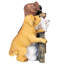 Statue de chiot parade amusante