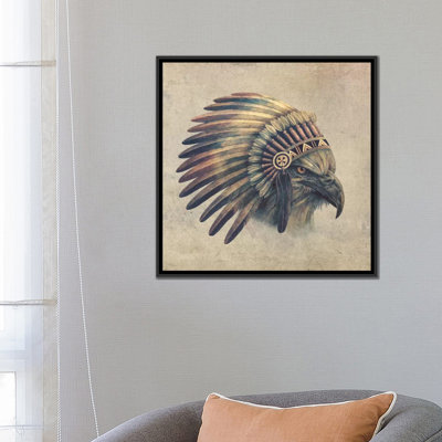 Eagle Chief #1 Graphic Art on Wrapped Canvas
