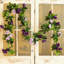 3PCS 23,7pi guirlande de fleurs mauves artificielles
